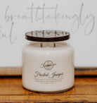 16 oz. Frosted Juniper Candle - Farmhouse Candle Company