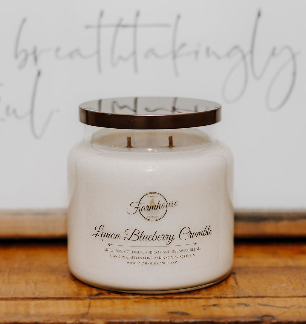 16 oz. Lemon Blueberry Crumble - Farmhouse Candle Company