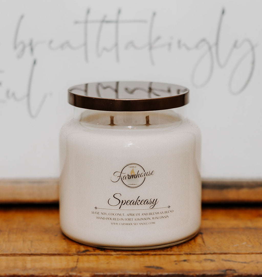 16 oz. Speakeasy Candle - Farmhouse Candle Company